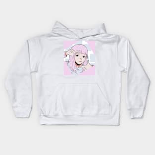 Rectangle girl Kids Hoodie